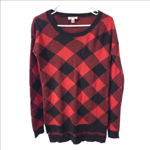 100% Cotton Buffalo Plaid Sweater